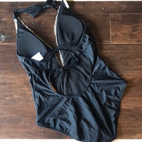 Kona Sol peek-a boo crochet 1-piece swimsuit - Picture 4 of 6